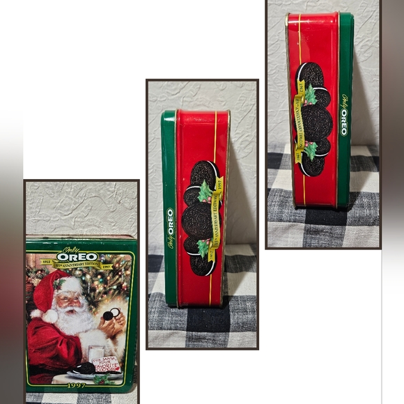 Vintage Christmas Tins From Life Savers And Oreo - Picture 4 of 10